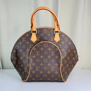 Louis Vuitton Monogram Canvas Top Handle Bag with Classic Logo Pattern